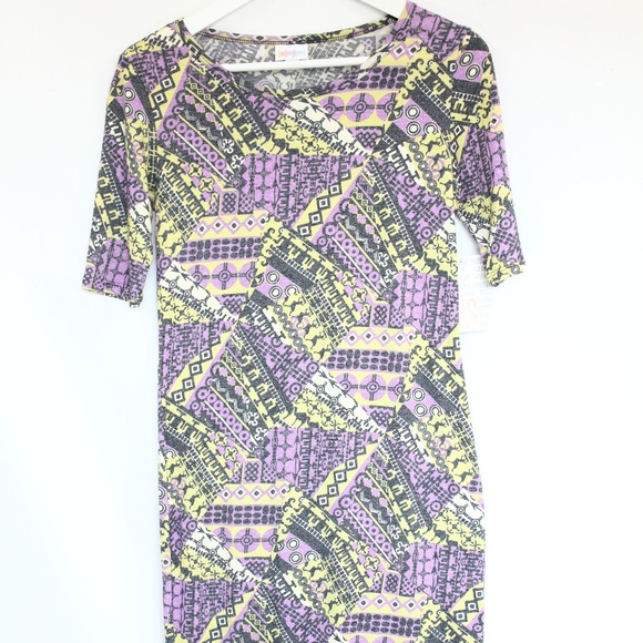 LuLaRoe Julia Dress XS Women Fashion Spring Style - Picture 2 of 8